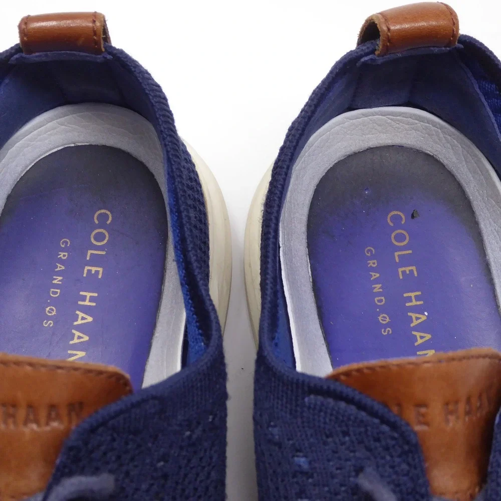 Cole Haan Mens OriginalGrand Stitchlite Wingtip Oxford Blue Knit C27960 11.5M